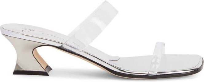 Giuseppe Zanotti Doorzichtige sandalen Zilver