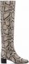 Giuseppe Zanotti Doreen laarzen met slangenprint Bruin - Thumbnail 1