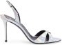 Giuseppe Zanotti Dorotee 90mm iriserende sandalen Zilver - Thumbnail 1