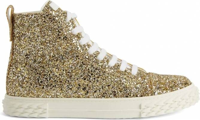 Giuseppe Zanotti Ecoblabber high-top sneakers Goud