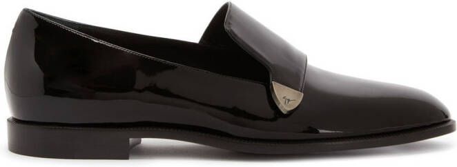 Giuseppe Zanotti Eflam loafers van lakleer Zwart