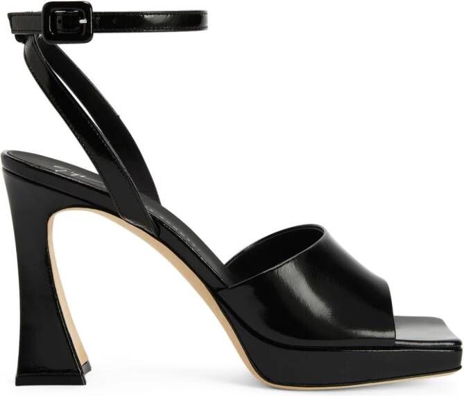 Giuseppe Zanotti Emiyle leren sandalen Zwart