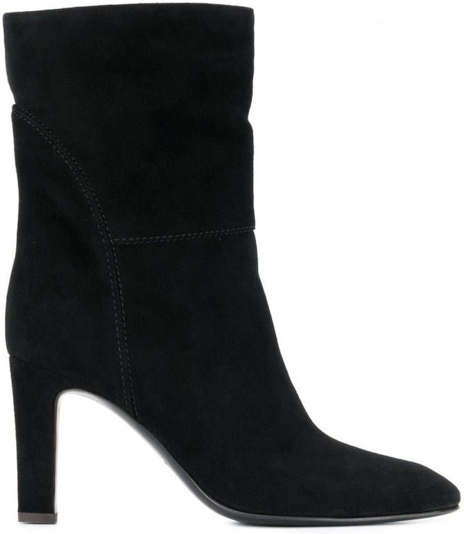 Giuseppe Zanotti Enkellaarzen met stiksel Zwart