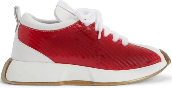 Giuseppe Zanotti Ferox leren sneakers Rood