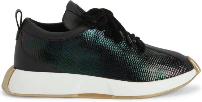 Giuseppe Zanotti Ferox sneakers met logopatch Zwart