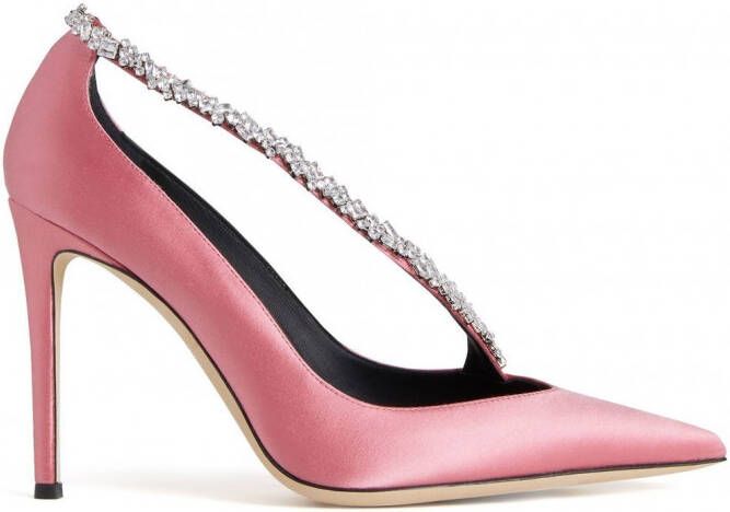 Giuseppe Zanotti Filipa pumps verfraaid met kristallen Roze