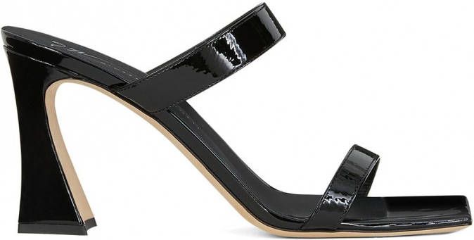 Giuseppe Zanotti Flame lakleren sandalen Zwart