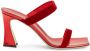 Giuseppe Zanotti Flaminia fluwelen muiltjes Rood - Thumbnail 1