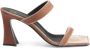 Giuseppe Zanotti Flaminia fluwelen sandalen Bruin - Thumbnail 1