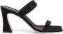 Giuseppe Zanotti Flaminia fluwelen sandalen Zwart - Thumbnail 1