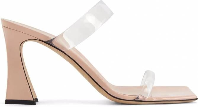 Giuseppe Zanotti Flaminia plexi sandalen Beige