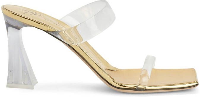 Giuseppe Zanotti Flaminia Plexi sandalen Goud