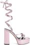 Giuseppe Zanotti Flavienne gelamineerde sandalen Roze - Thumbnail 1