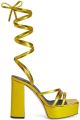 Giuseppe Zanotti 120 mm Flavienne sandalen met plateauzool Goud - Goud