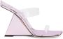 Giuseppe Zanotti Florance Plexi sandalen Roze - Thumbnail 1