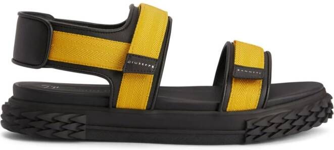 Giuseppe Zanotti Frankie leren sandalen Zwart