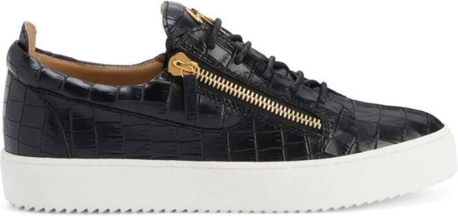 Giuseppe Zanotti Frankie leren sneakers Zwart