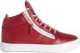 Giuseppe Zanotti Frankie slippers met logoplakkaat Rood - Thumbnail 1