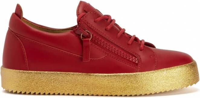 Giuseppe Zanotti Frankie low-top sneakers Rood