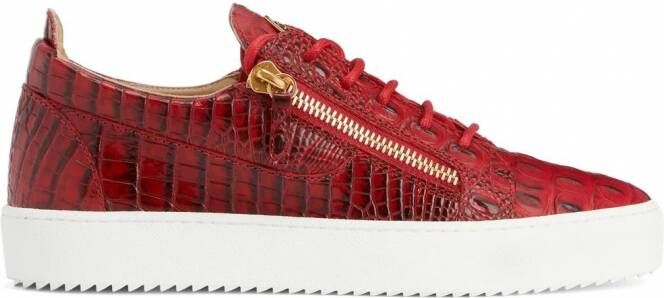 Giuseppe Zanotti Frankie low-top sneakers Rood