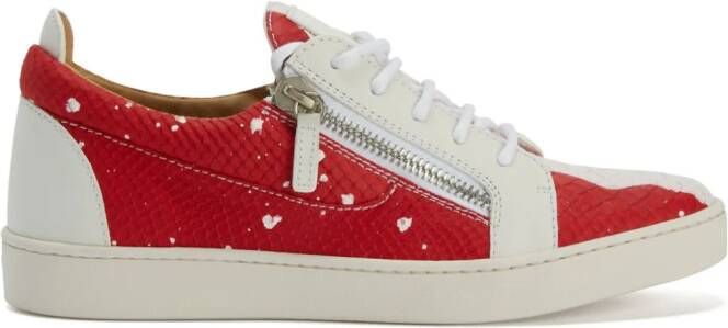 Giuseppe Zanotti Frankie low-top sneakers Rood