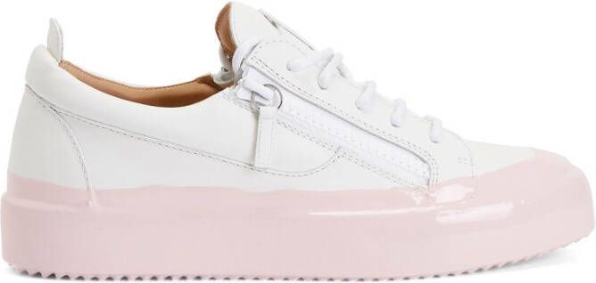 Giuseppe Zanotti Frankie Match tweekleurige sneakers Wit