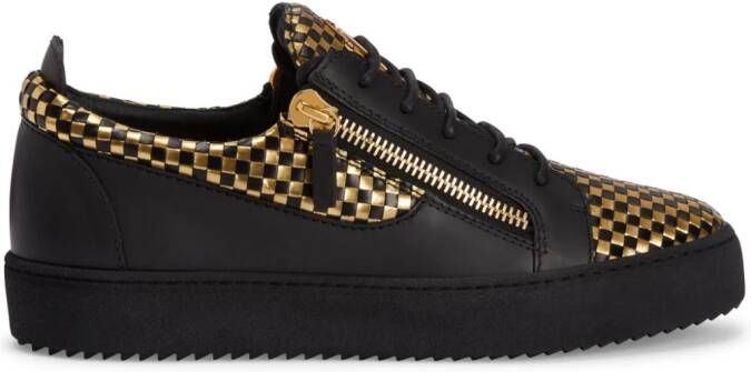 Giuseppe Zanotti Frankie metallic sneakers Goud