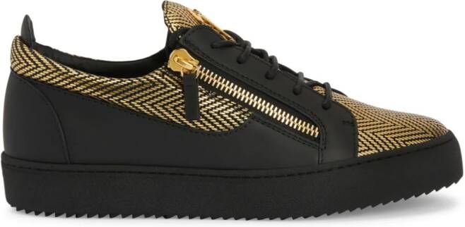 Giuseppe Zanotti Frankie metallic sneakers Zwart