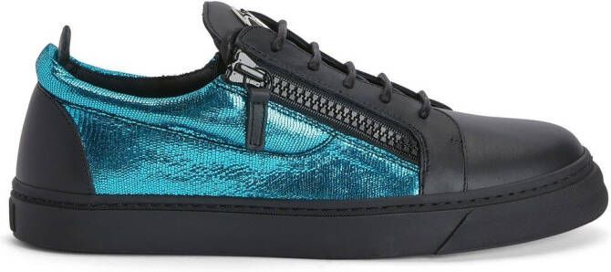 Giuseppe Zanotti Frankie sneakers met vlakken Blauw