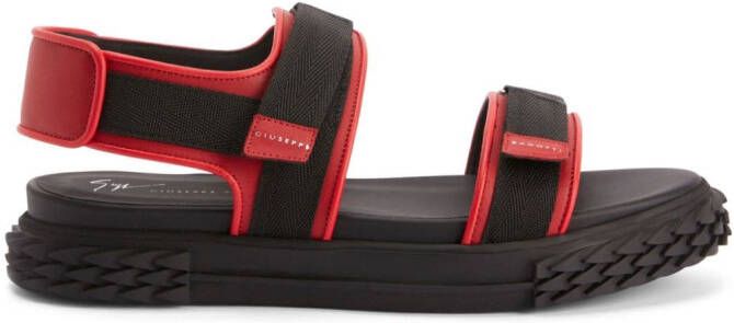 Giuseppe Zanotti Frankie sandalen met dubbel bandje Rood