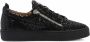 Giuseppe Zanotti Frankie sneakers met glitter Zwart - Thumbnail 1