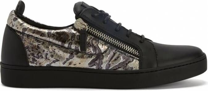 Giuseppe Zanotti Frankie sneakers met print Zwart