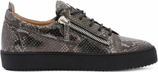 Giuseppe Zanotti Frankie sneakers met print Zwart