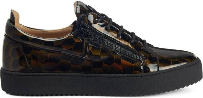 Giuseppe Zanotti Frankie sneakers met print Zwart