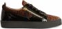 Giuseppe Zanotti Frankie sneakers met slangenleer-effect Bruin - Thumbnail 1