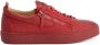 Giuseppe Zanotti Frankie sneakers met slangenleer-effect Rood - Thumbnail 1