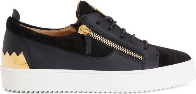 Giuseppe Zanotti Frankie suède sneakers Zwart