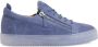 Giuseppe Zanotti Frankie sneakers met ritsdetail Blauw - Thumbnail 1