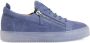 Giuseppe Zanotti Frankie sneakers met ritsdetail Blauw - Thumbnail 1