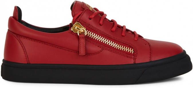 Giuseppe Zanotti Frankie sneakers met rits Rood