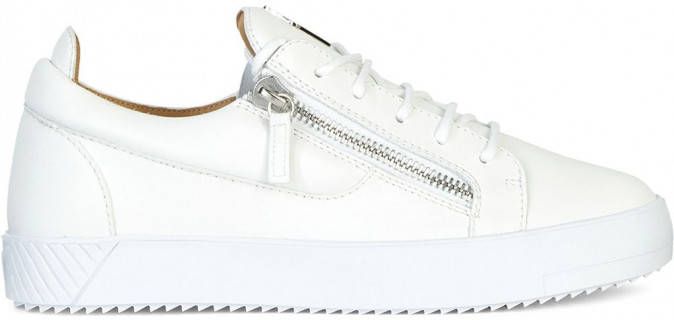 Giuseppe Zanotti Frankie low top sneakers heren leer leer rubber 39 Wit