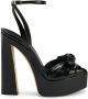 Giuseppe Zanotti Gabriiela leren sandalen met plateauzool Zwart - Thumbnail 1