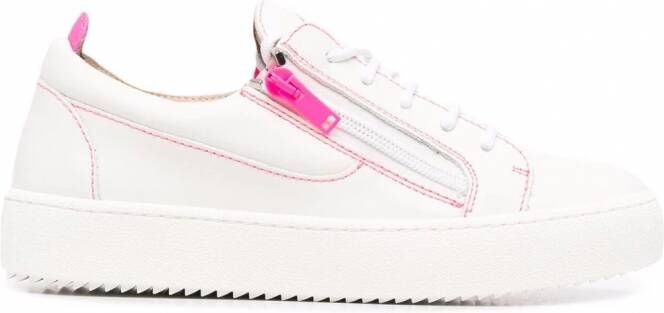 Giuseppe Zanotti Gail contrasterende sneakers Wit