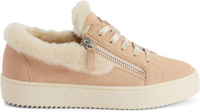 Giuseppe Zanotti Gail Ice lammy sneakers Beige