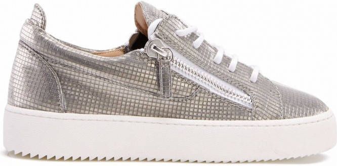 Giuseppe Zanotti Gail metallic sneakers Zilver
