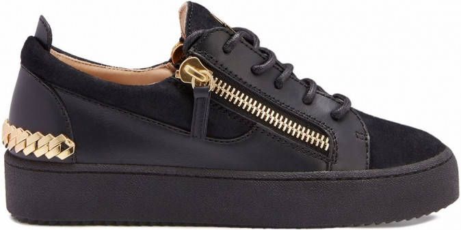 Giuseppe Zanotti Gail sneakers met schakelketting Zwart