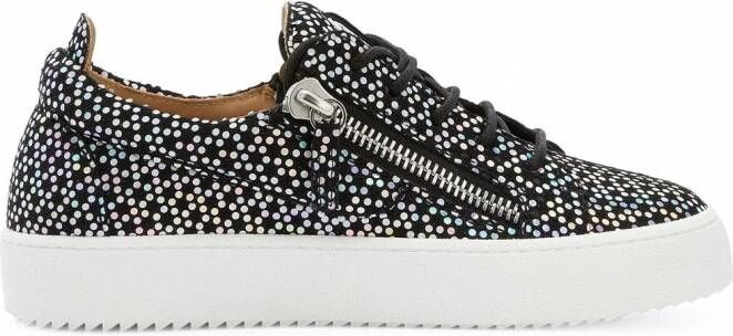 Giuseppe Zanotti Gail sneakers met stippen Zwart