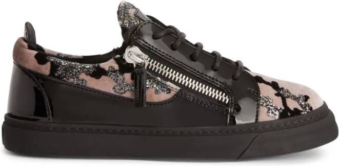 Giuseppe Zanotti Gail sneakers met vlakken Zwart