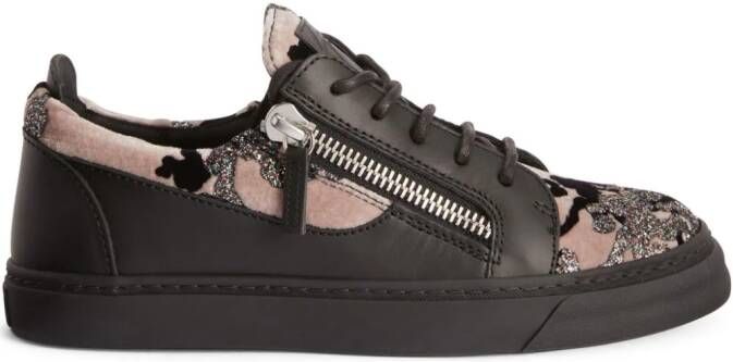 Giuseppe Zanotti Gail sneakers met vlakken Zwart