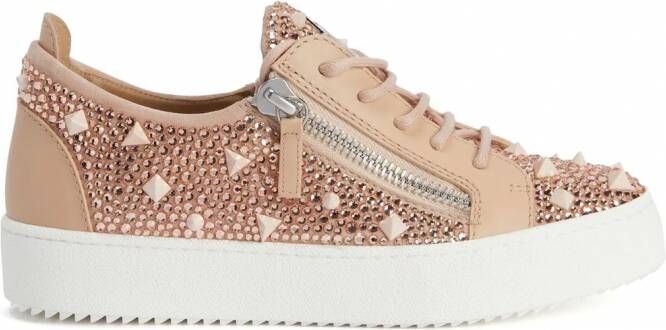 Giuseppe Zanotti Gail sneakers verfraaid met studs Roze